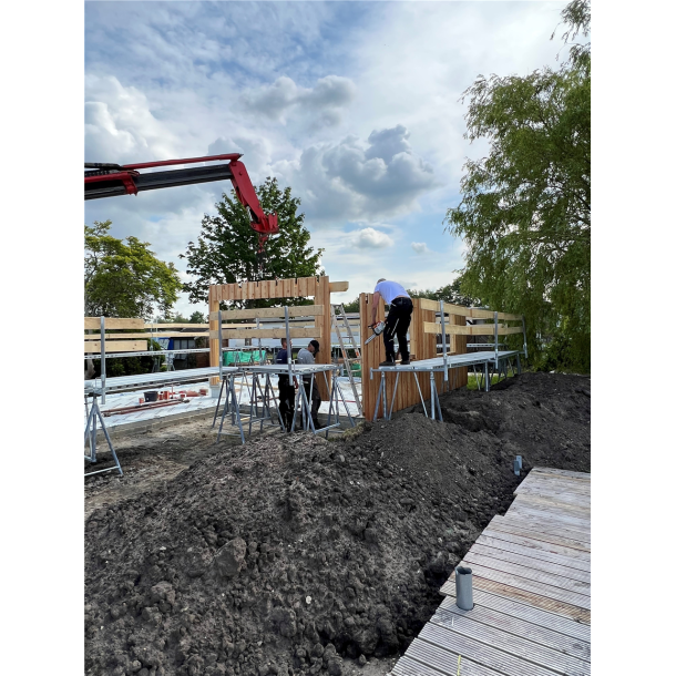 SET | with folding scaffold trestle | complete system | without ladder